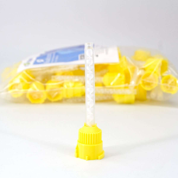 Puntas De Mezcla Dental House Brand - Estilo T Amarillo, 4.2 Mm, Paquete De 48 Unidades Para Odontología